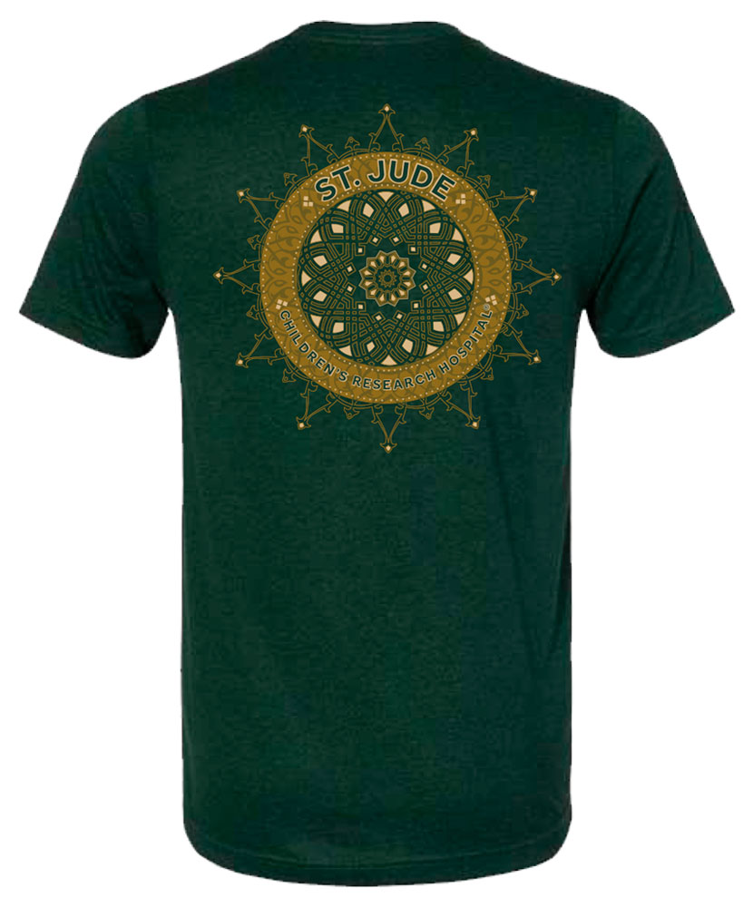 Arabic Mandala Back Design T-Shirt